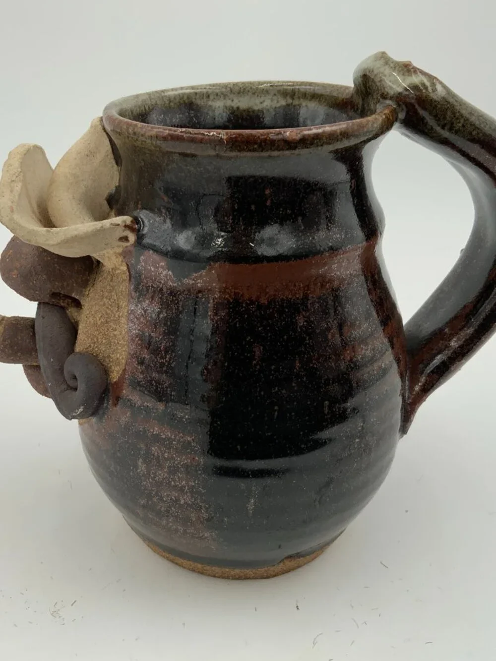 Signed Robert Eakin 3D Stoneware Cowboy Mug Handlebar Moustache, Cigar - Picture 5 of 8